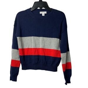 Harper‎ Canyon Girls Sparkle Striped Crewneck Sweater Size Small 7/8